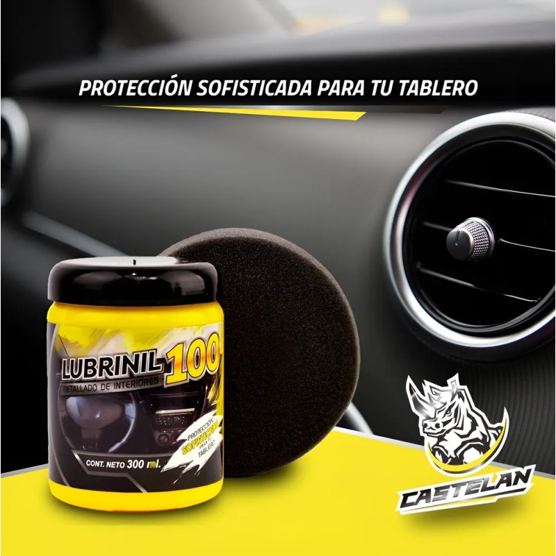 Abrillantador Lubrinil 100 Castelan Silicrem 300ml. Blanco