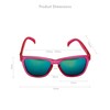 Goodr OG Sunglasses, Pink/Teal