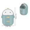 TOGHPUW Table Rubbish Bin with Lid, Office Cute, Cartoon Table