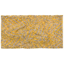 styleBREAKER 04026053 Women's Woven Headband with Zigzag Zag Pattern Twist Knots, Warm Winter Headband, Colour: Curry Grey