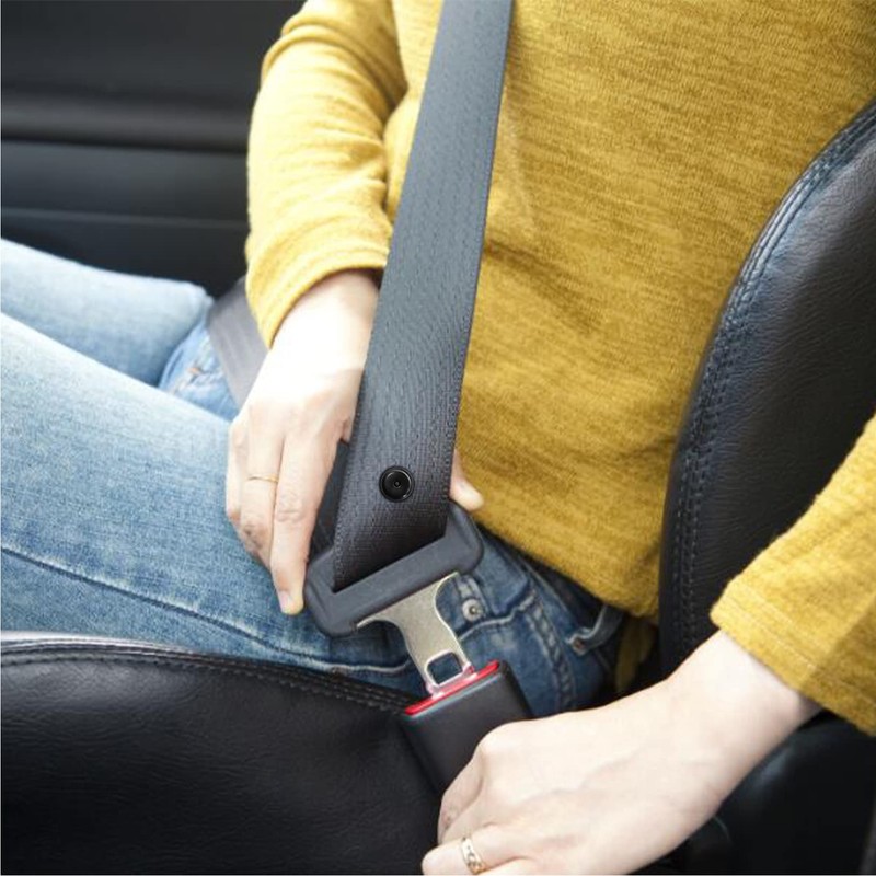 Seat Belt Stop Buttons 4 Sets, Seat-Belt Stopper Clips Snap-On