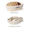 malcasta Oval Proofing Basket Including Dough Scraper and Linen Insert
