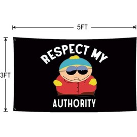 Respect My Authority Flag 40x60inch,100D Polyester,Flag  for room Wall Decor - Size: 60x80