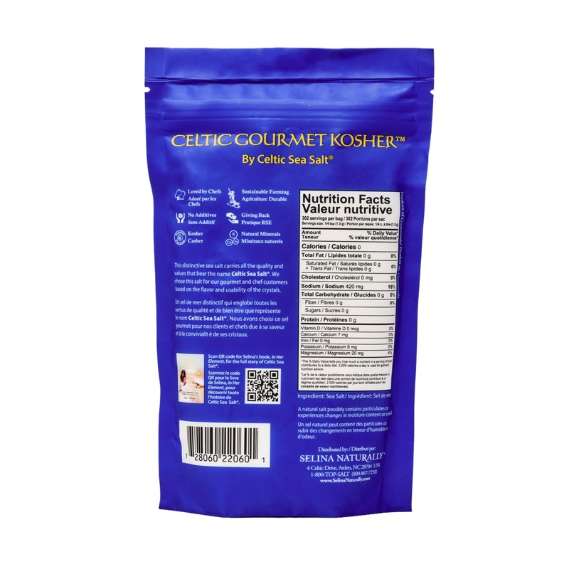 Celtic Sea Salt Kosher – Unrefined Sea Salt, Chef Trusted,