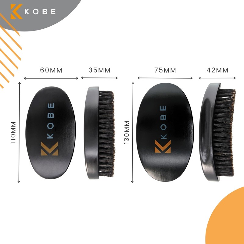 Kobe Professional Military Hair Brush/Beard Brush Grooming Kit For Men