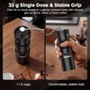 COOL KNIGHT Manual Coffee Grinder, 7-Edge SUS420 Stainless Steel Conical