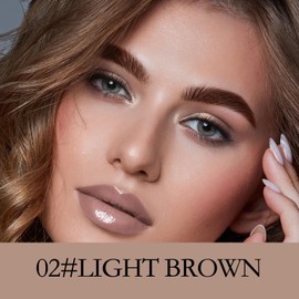 Apooliy Waterproof Eyebrow Pen,Eyebrow Retractable Definer Pencil,Dual-Sided Brow Gel,Fine Tip, Fills Brow Makeup