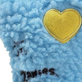 Zanies Embroidered Berber Bones Quality Made Soft Bone Squeaker Toys for Dogs Dog Toy(Pink)