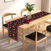Linen Mexican Fiesta Table Runner Decoration 72×13inch Long Cinco De