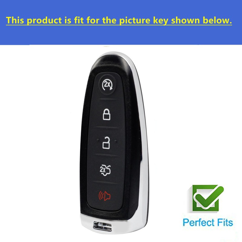 Rilnaewn Keyless Entry Systems for Ford Key Fob Cover Fit