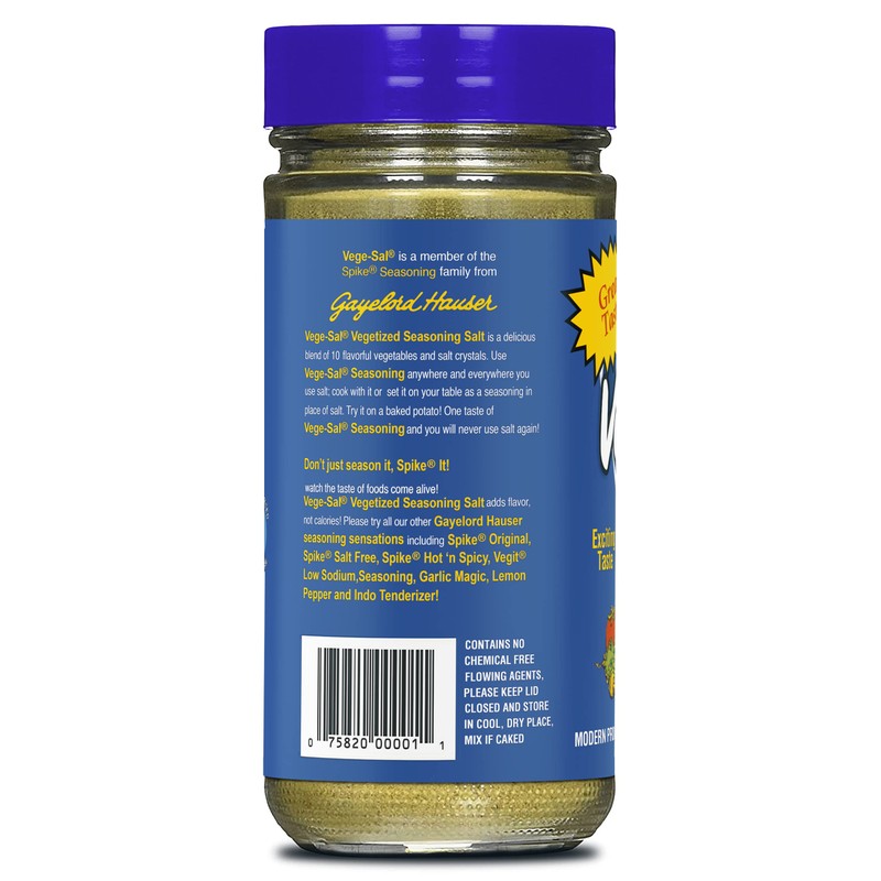 Spike Gourmet Natural Seasoning, Vege-Sal, 4 Ounce (Pack of 6)