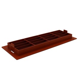 Kair Terracotta Airbrick Grille with Surround for 204mm x 60mm Ducting