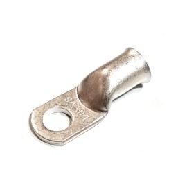 AC/DC Wire TINNED Copper Heavy Duty Lug Ring Terminals Battery, 600v, Marine, Carts, Cars, Trucks (1/0 awg 3/8", 50 pc)