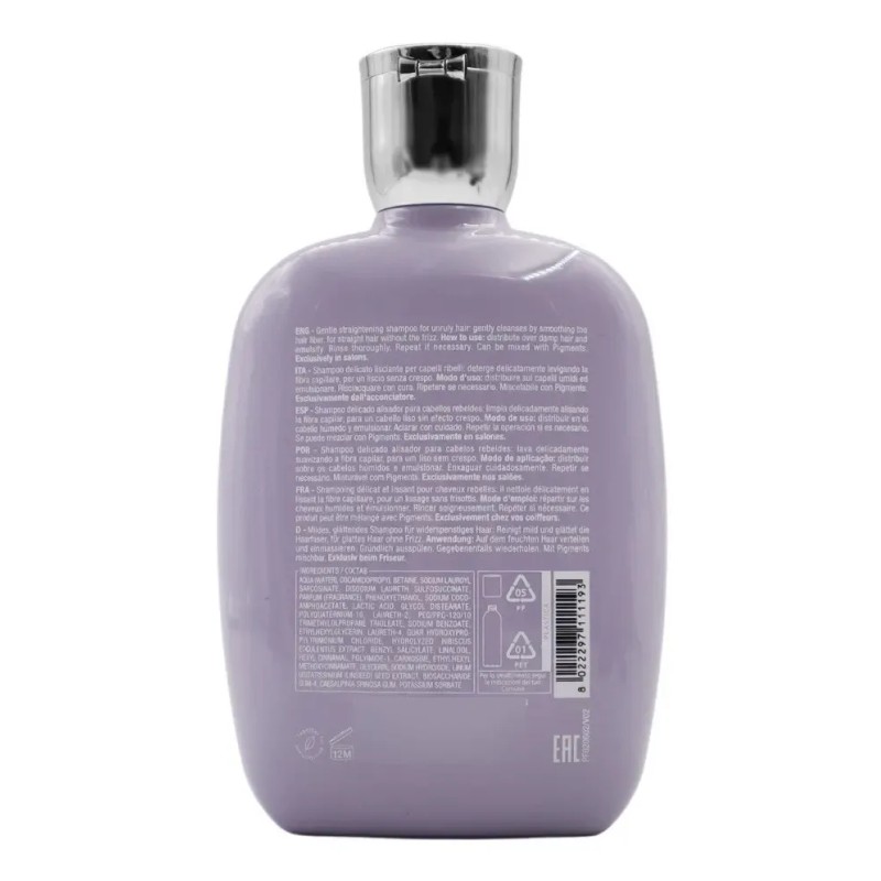 Shampoo Alisador Cabellos Rebeldes Alfaparf 250 Ml