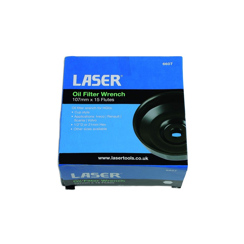 Laser TOOLS LAS6607 6607 Oil Filter Wrench 107mm x 15
