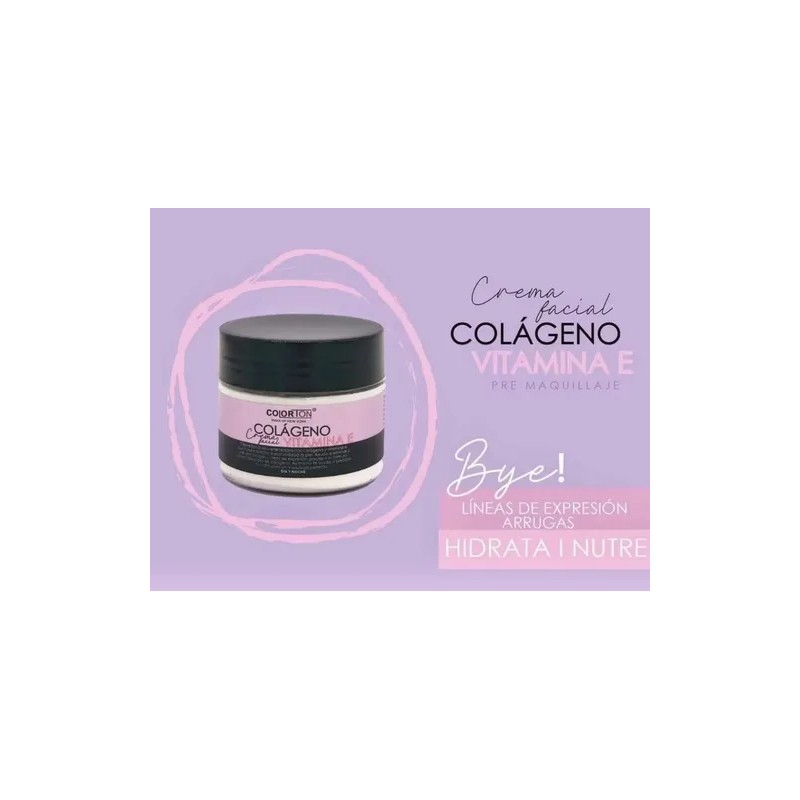 Crema Facial Colágeno Vitamina Colorton 90g Todo Tipo Piel Día