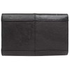 Quality Soft Leather Travel Passport Organiser Wallet (Black)