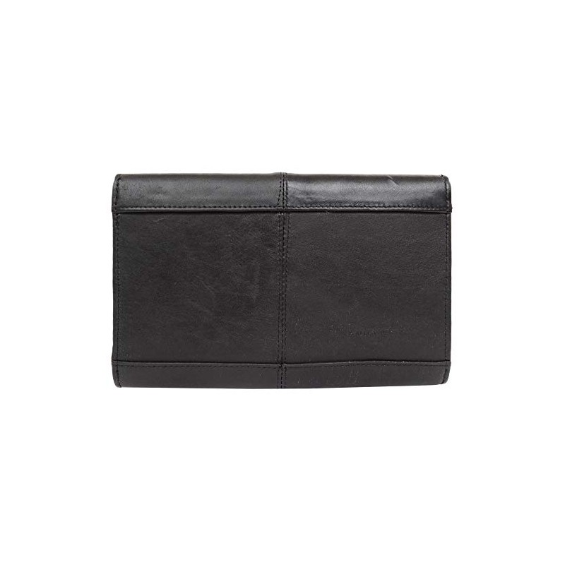 Quality Soft Leather Travel Passport Organiser Wallet (Black)