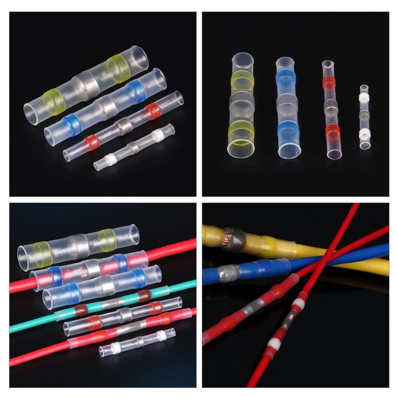 30+70pcs Solder Seal Wire Connectors Waterproof Heat Shrink Electrical Wire
