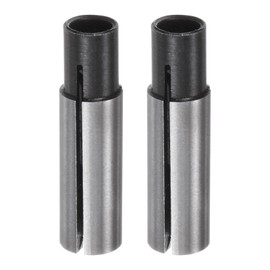 sourcing map 2pcs Collet Chuck Driver Adapter 1/4" to 1/8" CNC Engraving Bit Router Converter for CNC Machine Tool
