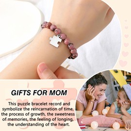 PINKDODO Mothers Day Gifts from Daughter Mom Gifts Birthday Christmas Gifts for Mom Mothers Day Gift Ideas Puzzle Bracelet