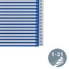 Leitz A4 1-31 Index, Heavy Duty Plastic and Cardboard, Blue/White