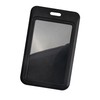 1 Pack Sliding ID Badge Holder with Clear Window Black