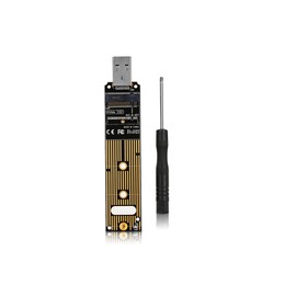 EBTOOLS Adaptador M.2 NVME SSD a USB 3.1, M.2 NGFF NVME a Lector de Tarjetas USB USB 3.1 Gen 2 Bridge Chip con 10 Gbps de Alto Rendimiento
