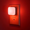 Briignite Red Night Lights Plug into Wall, Nightlights with Light