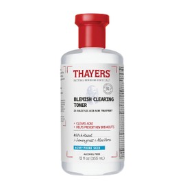 THAYERS Thayers Blemish Clearing Salicylic Acid Toner, Acne Treatment Face Toner with 2% Salicylic Acid, Soothing and Non-Stripping Skin Care, 12 Fl Oz