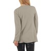 501 Women's Long Blazer (A-15) - gray Plain, size: xl