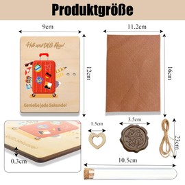 Glamifyr Money gift packaging for travel, money gift travel, travel cash register gift, wish filler test tube gifts for travellers, gift for men and women, travel voucher packaging