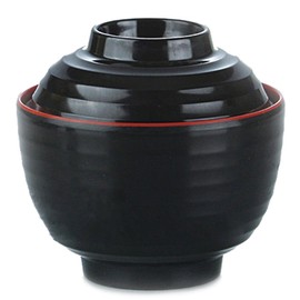 Japanese Melamine 味噌湯ボウル Miso Soup Rice Bowls With Lid (B11894) ~ We Pay Your Sales Tax