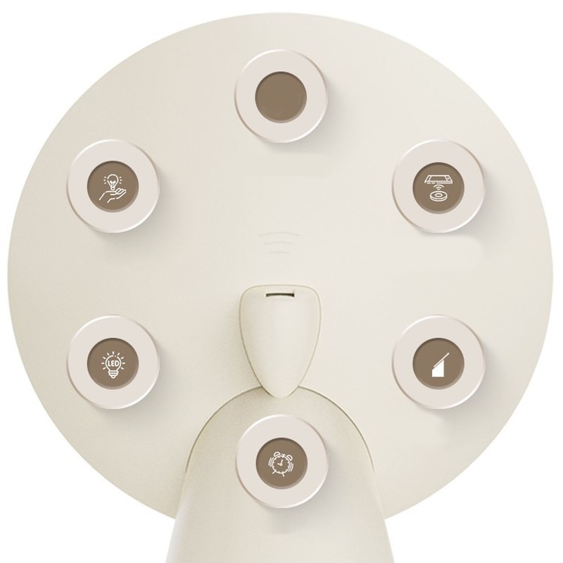 Moonlight Sensor Night Light Speaker Wireless Alarm Clock Bluetooth Speaker