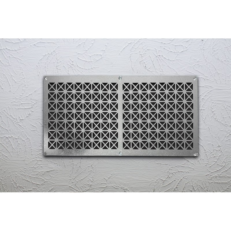 Tjernlund 950-8304 Underaire Steel Crawl Space Vent, Steel Diamond Pattern,