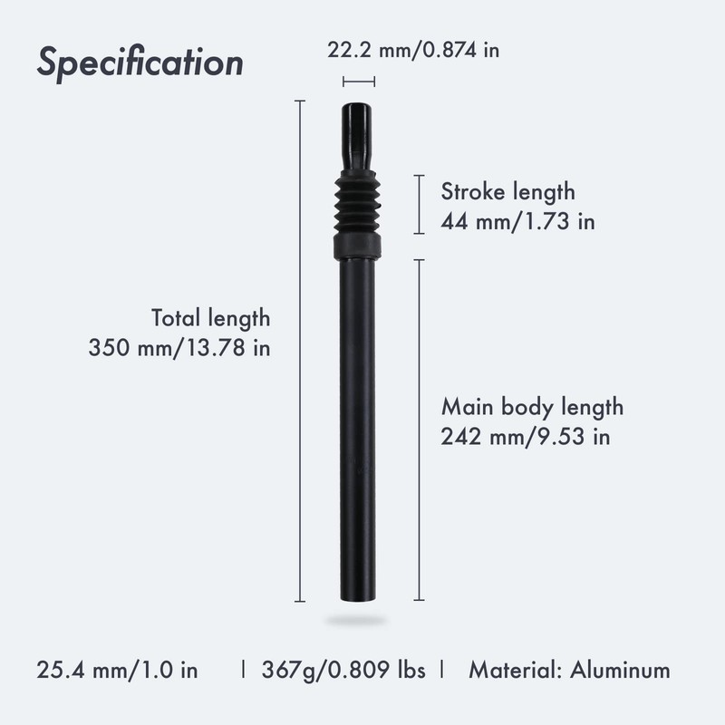 DJC Bicycle Suspension Seatpost Straight Pillar Headless 25.4mm 27.2mm 28.6mm