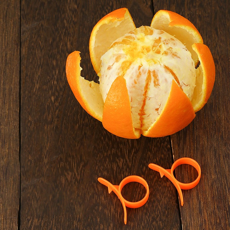 YUEMING 2 pcs Orange Peeler Citrus Peeler Fruit Peeler Creative