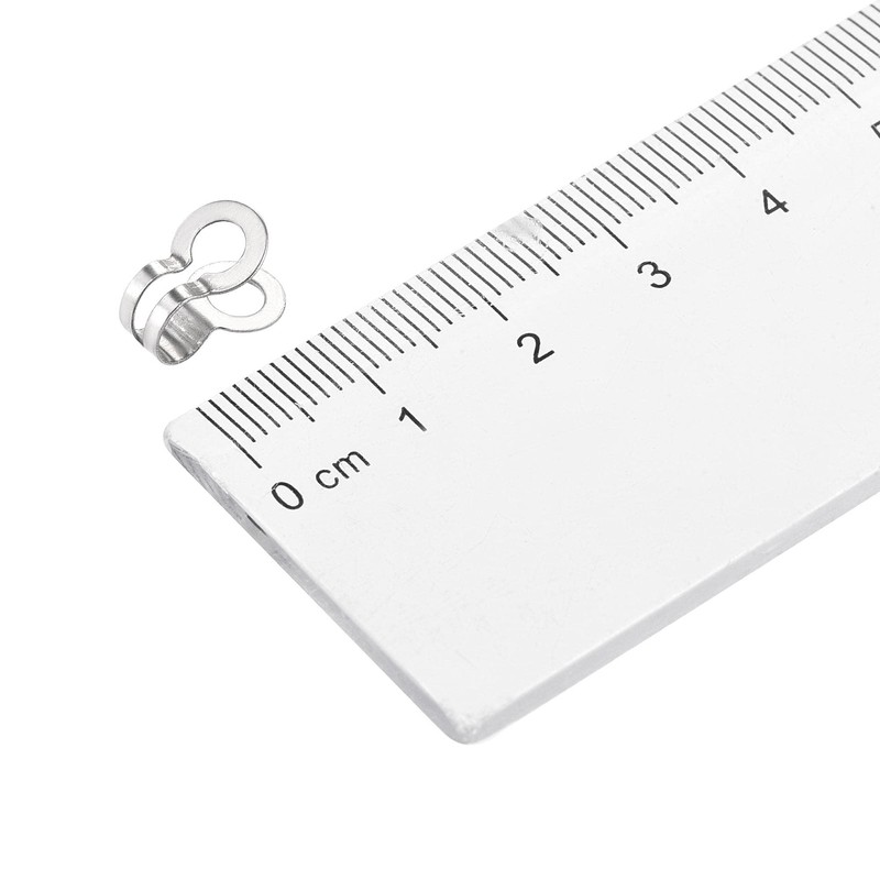 sourcing map Ball Chain Connector, 3mm 3.2mm Double Ring Style