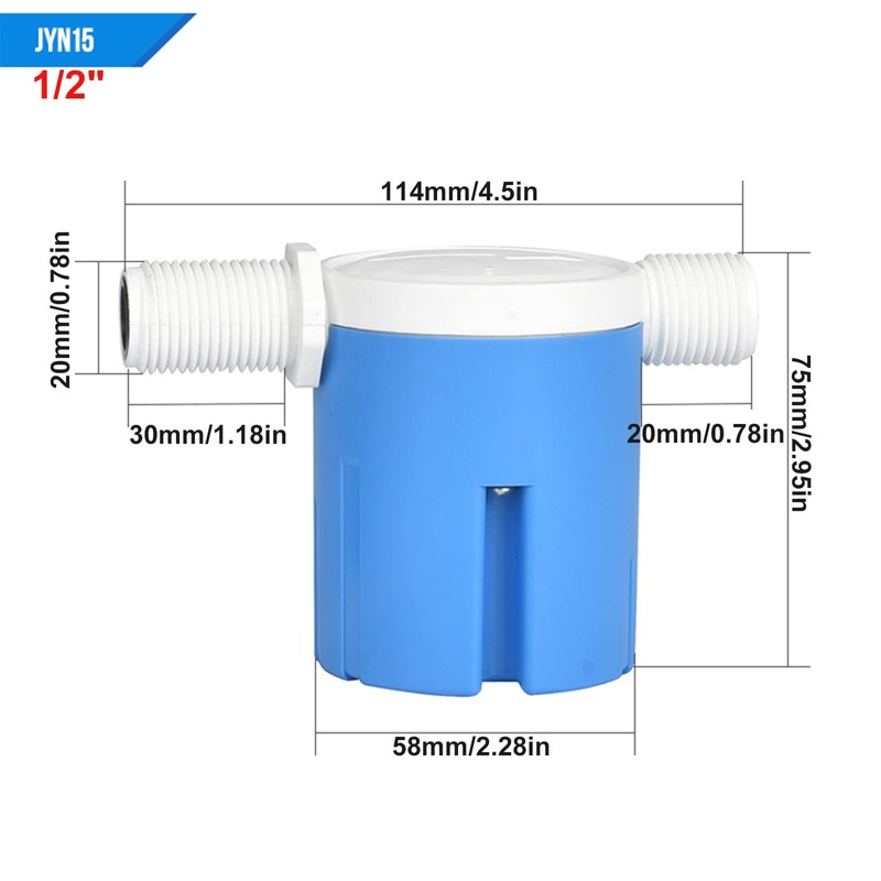 1/2 Inch Side-Entry Built-in/Built-in Embedded Embedded Float Valve, Used in