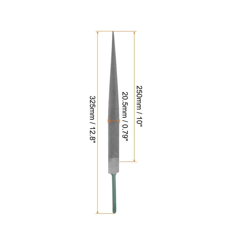 sourcing map Hardwood File 10" High Carbon Hardened Steel Fine