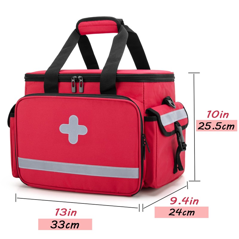 CURMIO First Aid Kits Bag Empty, Emergency Supplies Bag Medical