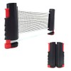 RitaPro Shop® Telescopic Table Tennis Net Black Portable Portable Compact