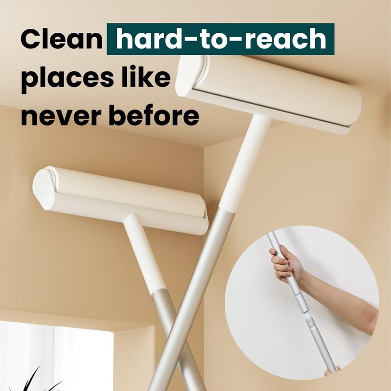 Large Lint Roller with Extra Sticky Roller and 420 Sheets