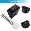 Coufce 2Pcs 5 Pin Car Power Window Switch, Double Arrow