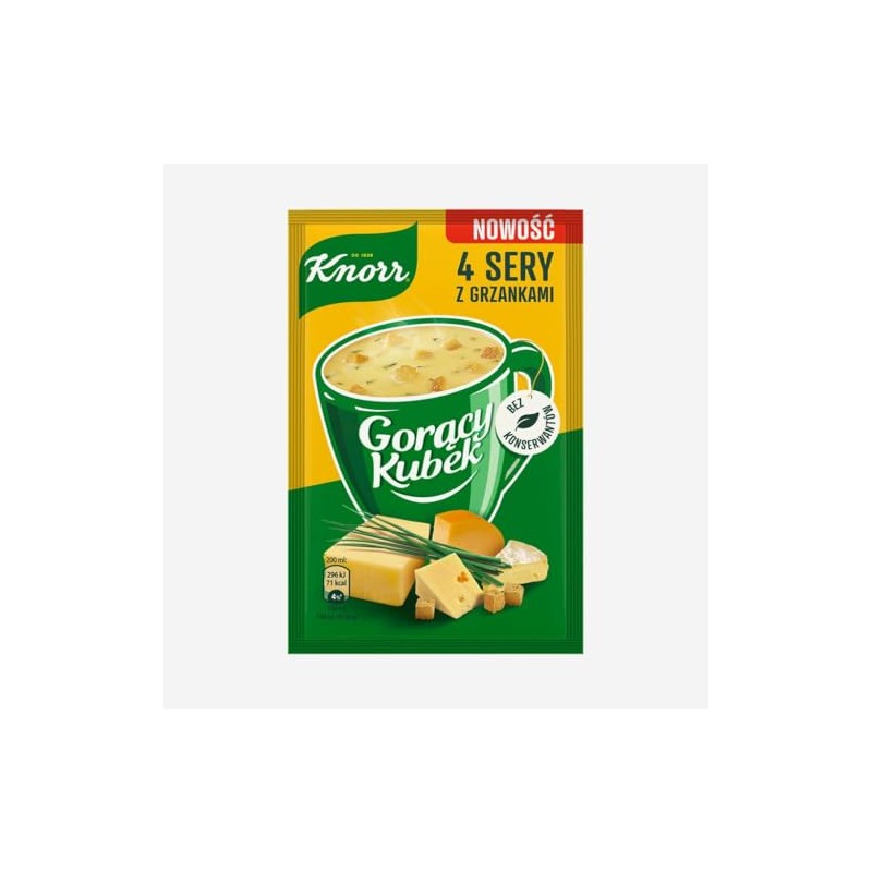 Knorr Goracy Kubek 4 Sery z Grzankami 4 Cheese Soup