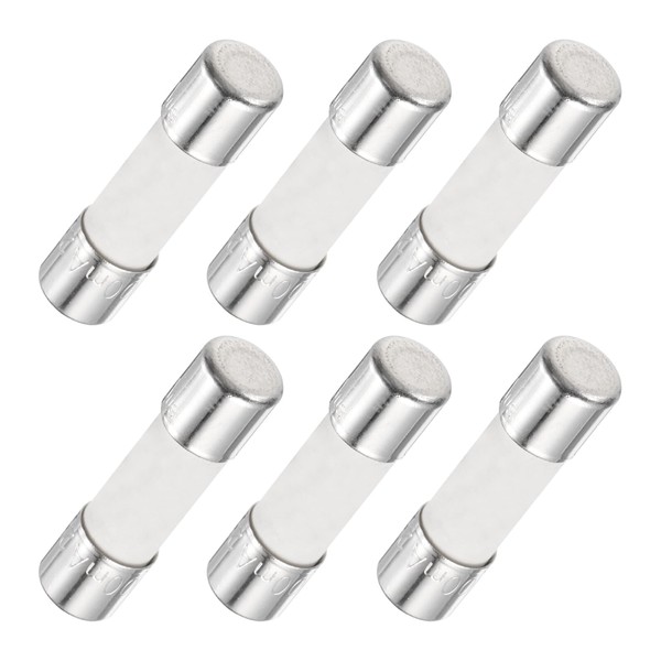 MECCANIXITY 6Pcs Time Delay Fuse Ceramic Fuses Tube 5mm x