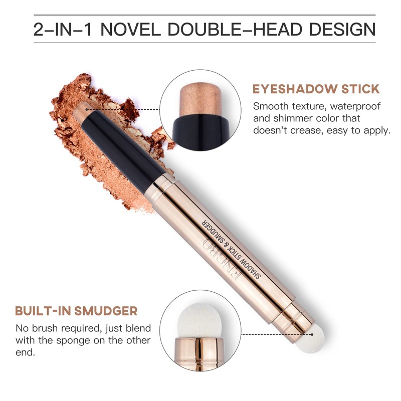 LOKFAR Eye-Shadow Stick Makeup Cosmetics Eye Brightener Stick, Rotatable Cream