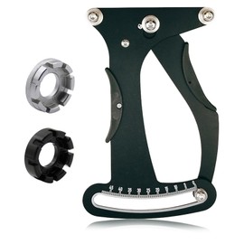 Zyluniy Spoke Tension Meter, Bicycle Tension Meter with 2 Spoke Keys, Bicycle Spoke Tension Meter Calibration Tool for Bicycle Tyres Spoke Manufacturing or Correction - Black