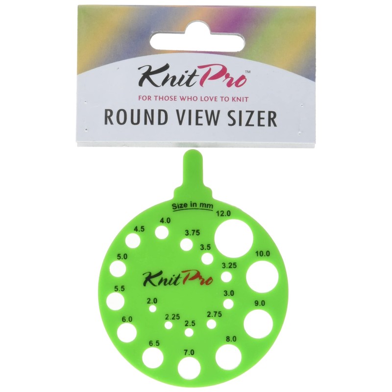 KnitPro Needle view sizer round green - 3pcs