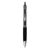 uniball 207 Retractable Gel Pens, Micro Point (0.5mm), Black, 5